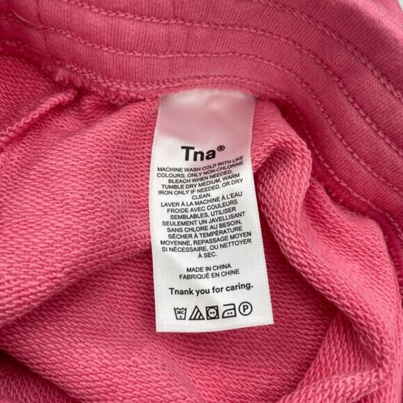 Aritzia Tna Airy Fleece Pink Mini Pull On Skirt Size 2XS - Picture 5 of 8